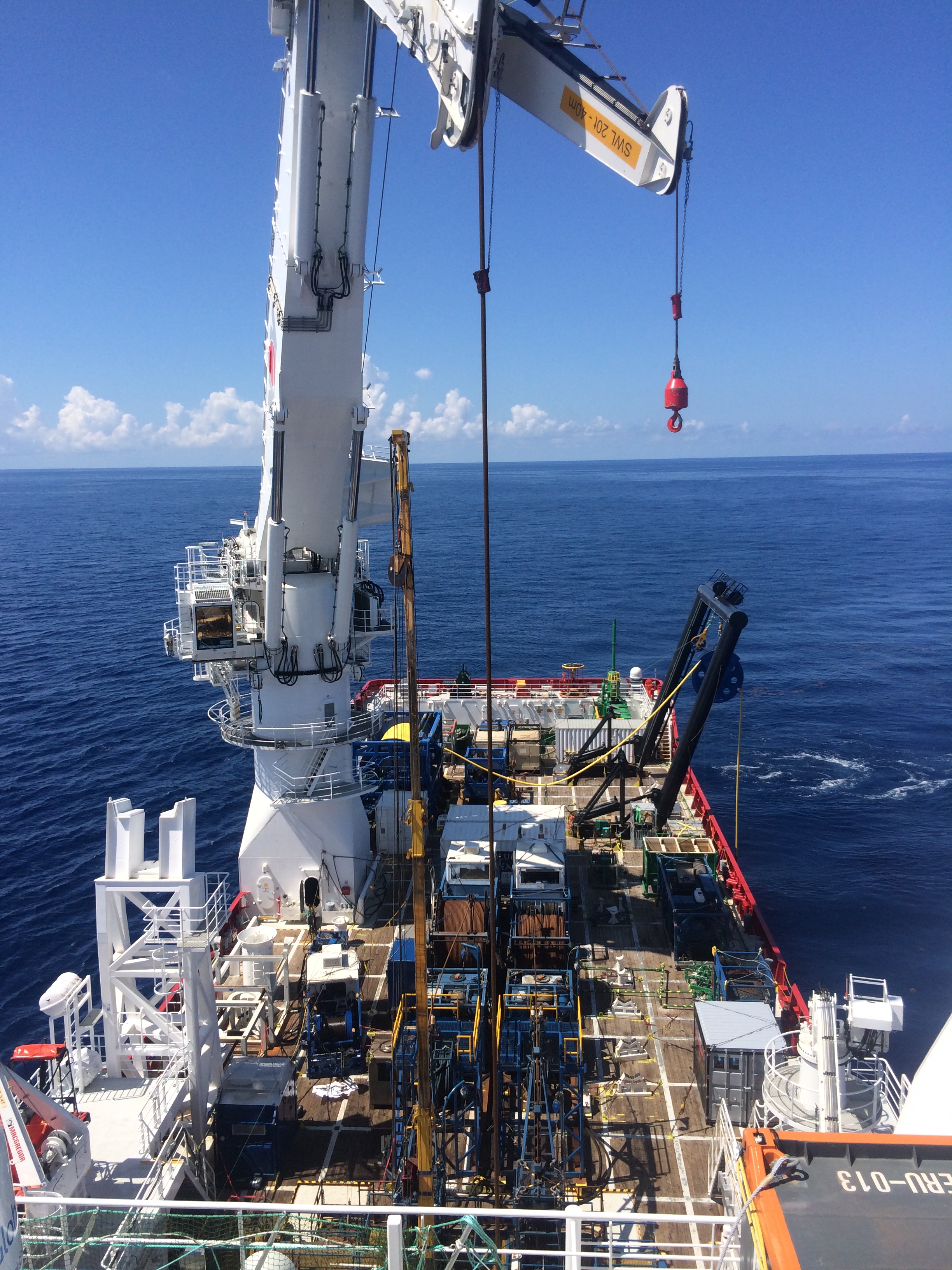 Offshore vessel deck operations, Gulf of Mexico